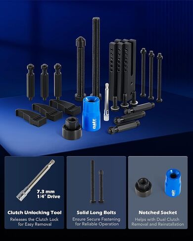 مجموعة أدوات إعادة تثبيت ناقل الحركة المزدوج من Orion Motor Tech، متوافقة مع Ford DPS6 DCT، أدوات تثبيت مزيل القابض المزدوج شديدة التحمل لإعادة الاستخدام، مجموعة أدوات القابض مع حقيبة تخزين in Kuwait