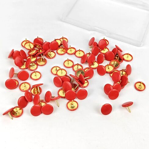 100 PCS White 0.39 Introd Dound Head Dins for School ، Home ، Office Map ، Photo Wall ، و Cork Board ، Reuse (100 ، White) in Kuwait