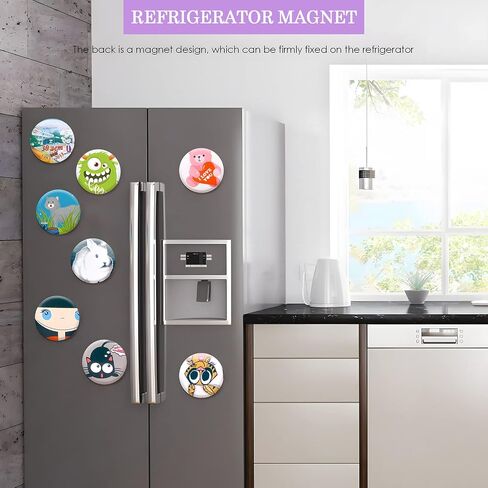 Bottle Opener Button Making Supplies for Button Maker Machine, 50 Sets 58mm Button Opener Button Refill Includes Metal Shell, Graphic, Plastic Film, Metal Backing Parts in Saudi Arabia