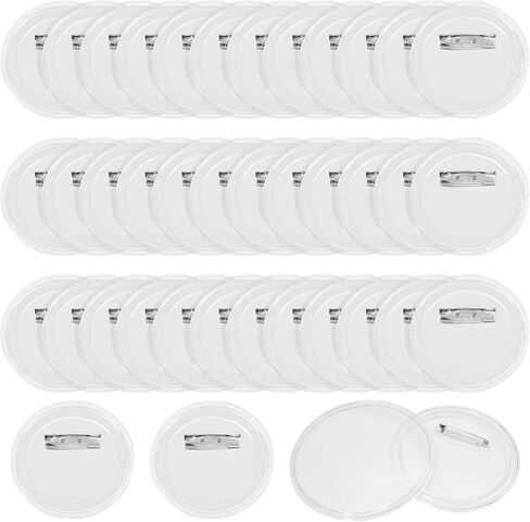 15pcs DIY زر دبابيس 2.3 بوصة الفراغ الأزرار دبابيس أزرار مخصصة واضحة مع صور الصور للمدرسة والمنزل والحفلات لمشروع DIY ، لوازم الحرف لصنع شاراتك الخاصة in Kuwait