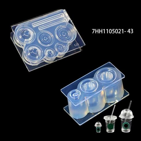 appuivbt 3D Mini Glass Bottle Resin Mold,Drink Bottle Cup Resin Casting Mold Epoxy Resin Silicone Mould for Jewelry Making Craft in Saudi Arabia