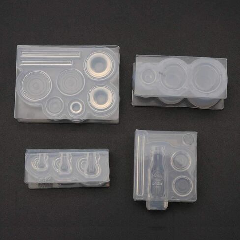 appuivbt 3D Mini Glass Bottle Resin Mold,Drink Bottle Cup Resin Casting Mold Epoxy Resin Silicone Mould for Jewelry Making Craft in Saudi Arabia