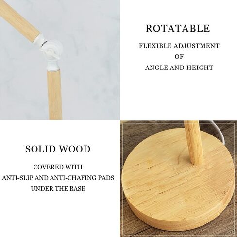 LED White Desk Lamps for Home Office, 3-Color Dimmable White Table Lamp for Bedroom, Wood Desk Lights for Dorm Roomb, Desktop Lighting, Tabletop in Saudi Arabia