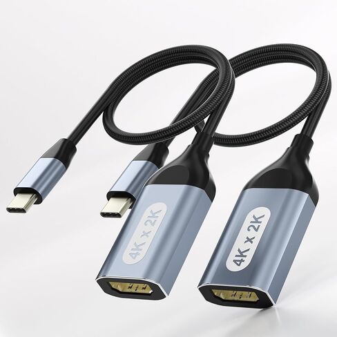 USB C to HDMI Adapter 4K@60Hz, Thunderbolt to HDMI Adapter, Type C HDMI Converter, USB-c to hdmi Cable, Compatible with Laptop MacBook Pro/Air, iPhone 15, Dell, HP, Pixelbook, Thinkpad, Surface, etc. in Saudi Arabia