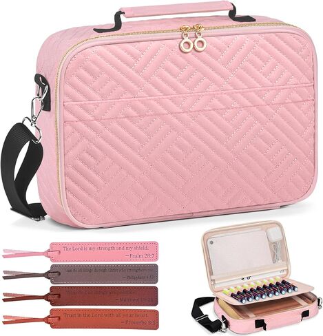 Bible Cover Case for Women with Zipper Pocket, Church Bible Carrying Case for Women with Shoulder Strap Large Bible Cover Case For Women with Detachable Pen Slot Book Carrying Case Men Girls in Saudi Arabia