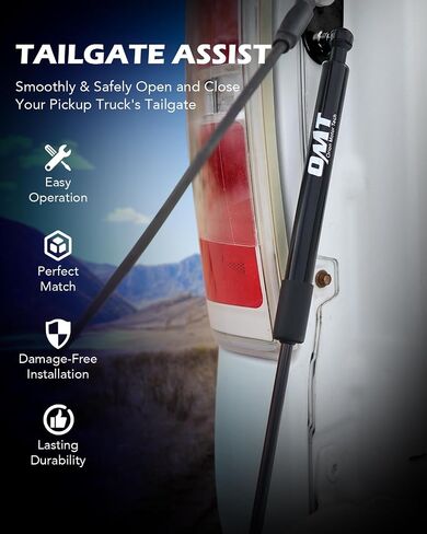 Orion Motor Tech Tailgate Assist Compatible with Ford Ranger 2019 2020 2021 2022 2023, Heavy Duty Steel Tailgate Shock Absorber Tailgate Damper in Saudi Arabia