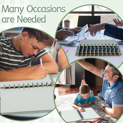 gisgfim 5 Set Discbound Notebook Cover and Disc Set 8.5 x 11.75 inch Inch Poly Cover with Disc Discbound Notebook Accessories for School Office Subject Document (Macaron Color) in Kuwait