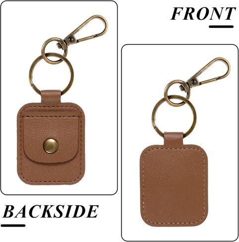 Leather Ring Holder Keychain, Portable Gym Ring Holder Jewelry Holder Keychain Ring Holder Keychain Pouch for Gym Leather Jewelry Travel Pouch for Wedding Ring and Necklaces Women Men Gift (Black) in Saudi Arabia