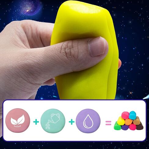 DoodleDoo Modeling Clay for Kids Toddlers Art Clay Kit 5 Colors Plasticine with Tools Color Dough Tool Set Colored Soft Sculpting Clay Toys Gifts for Age 3 4 5 6 7 8+ Children(Planet) in Saudi Arabia
