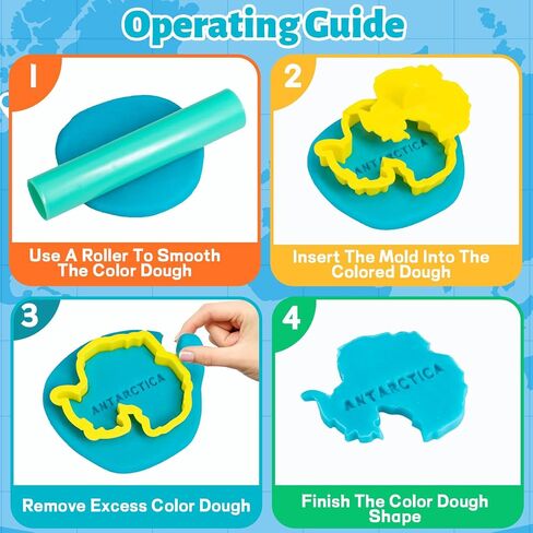 DoodleDoo Modeling Clay for Kids Toddlers Art Clay Kit 5 Colors Plasticine with Tools Color Dough Tool Set Colored Soft Sculpting Clay Toys Gifts for Age 3 4 5 6 7 8+ Children(Planet) in Saudi Arabia