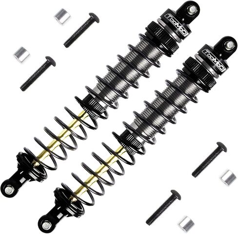 130mm RC Oil Shock Absorber Big Bore Damper for 1/8 Arrma Typhon,Redcat,Granite,Senton, HSP,HPI, Buggy Truggy,etc. Parts Upgrade Replace（2Pcs）(Grey) in Saudi Arabia