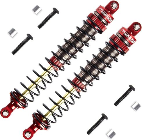 130mm RC Oil Shock Absorber Big Bore Damper for 1/8 Arrma Typhon,Redcat,Granite,Senton, HSP,HPI, Buggy Truggy,etc. Parts Upgrade Replace（2Pcs）(Grey) in Saudi Arabia