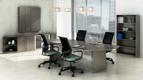 Safco Medina Modern Office Conference Meeting Room Table, 10', Gray Steel in Saudi Arabia
