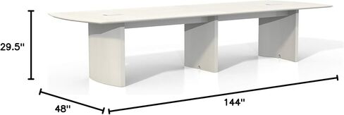 Safco Medina Modern Office Conference Meeting Room Table, 10', Gray Steel in Saudi Arabia