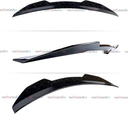 سبويلر خلفي متوافق مع 2008-2014 بنز W204 C-Class، نمط PSM منقار البط يناسب C180 C200 C250 C300 C350 C63 AMG، شفة جناح غطاء ذيل صندوق البط (أسود لامع) in Kuwait