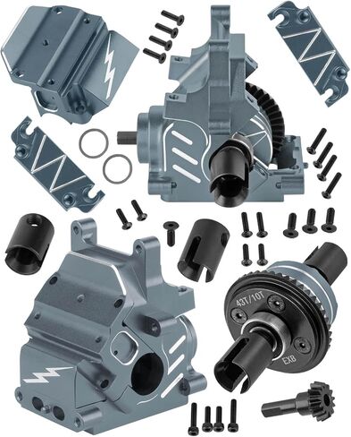 RC Diff Gear 43t/10T ، ترقيات علبة التروس الأمامية والخلفية من الألومنيوم ل 1/8 Kraton ، Outcast ، سيئة السمعة ، Talion 6S BLX/EXB ، 1/7 BIG RROCK ، FIRETEAM ، MOJAVE 6S BLX ، GEASES APS UP ، NAVY Blue in Kuwait