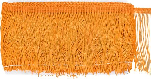 Chainette Fringe Trim, 10 Yards of 4" Polyester Braid Tassel Trim for DIY Crafts/Latin Dress/Lamp Shade Decoration/Wedding Dress/Sewing/Clothing Fringe Thread Yarn [Navy Blue] in Saudi Arabia