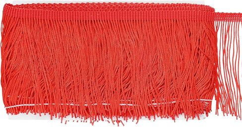 Chainette Fringe Trim, 10 Yards of 4" Polyester Braid Tassel Trim for DIY Crafts/Latin Dress/Lamp Shade Decoration/Wedding Dress/Sewing/Clothing Fringe Thread Yarn [Navy Blue] in Saudi Arabia