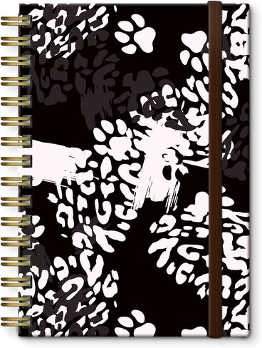 دفتر Notebook Spiral Journal ، A5 Cute Notebooks for Women Men ، حكمت الكلية دفتر Grardcover للعمل والملاحظات ، 60 صفحة مزدوجة الأسلاك لكتابة عباد الشمس البيضاء in Kuwait