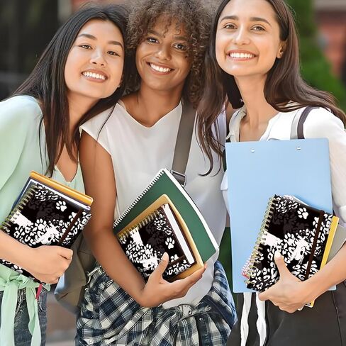 دفتر Notebook Spiral Journal ، A5 Cute Notebooks for Women Men ، حكمت الكلية دفتر Grardcover للعمل والملاحظات ، 60 صفحة مزدوجة الأسلاك لكتابة عباد الشمس البيضاء in Kuwait