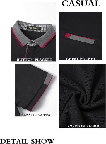 قمصان بولو رجالية بأكمام قصيرة عادية تناسب قمصان بولو بأكمام قصيرة مع طوق عادية رجالي قميص بولو للجولف تي شيرت in Kuwait