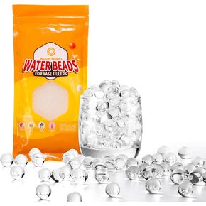 Anzon Mories Water Beads (Bulk Pack) Fills More Than 40 Vases Centerpieces Table Decorations, Clear Gel Beads Kit for Vase Fillers, Floating Candles, Home and Wedding Décor Growing Jelly Pearl