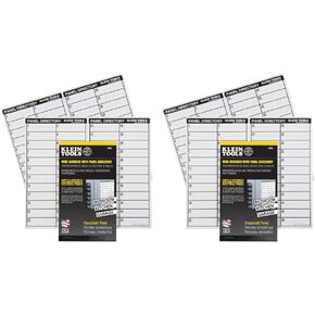 Klein Tools 56255 Wire Markers, Household Electric Panel w/Directory (Pack of 2)