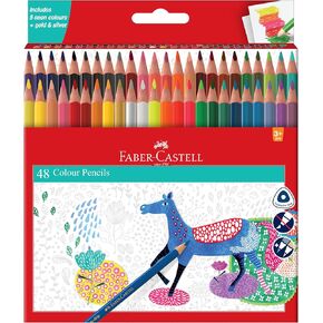 Faber-Castell 48 Triangular Colour Pencils|Multicolor