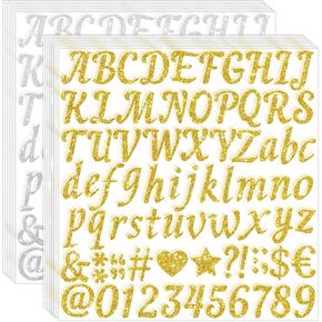 1200 PCS 15 ورقة ملصقات Gold Letters ملصقات أبجدية ألاستيك صغيرة ملصقات رسائل فينيل مقاومة للماء لتصميم CAPTAUTION CAP CAP CUP DICT (الذهب ، 1 بوصة)