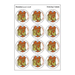 Think Big!/Pancakes Scent Retro Scratch 'n Sniff Stinky Stickers by TREND; 24 Seals/Pack - Authentic 1980s Designs!
