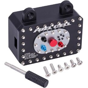 صندوق استقبال الألومنيوم 60 * 40 * 26mm 1:10 خزان الوقود RC4WD Trail Finder II Gelande II SCX10 CAPRA RR10 VS4-10 TRX4 TRX6 TF2 (RED)