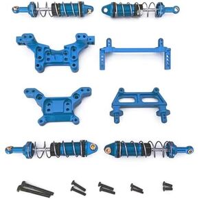 لأجزاء Hyper GO H16BM ، مجموعة امتصاص صدمة جسم الصدمة المعدنية ، إكسسوارات استبدال Hyper GO H16GT H16DR 16207 16208 1/16 RC CAR (Blue)