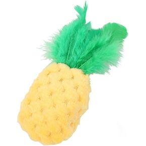 لعبة الأناناس الأصفر Cat Cat Chew Toy - Cat Catnip Molar Toys تنظيف الأسنان تنظيف لعبة Pet Pet Pet Supplies ، لعبة ممتعة لممارسة Cat Enteractive Toys Plush لعب لعب Cat Catnip Toys