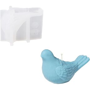 Boowan Nicole Dove Birdy Candle Silicone Molds لصنع الشموع ، قالب شمعة السيليكون لزينة المنزل المصنوعة يدويًا