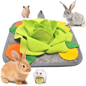2pcs snuffy حصيرة ، حصيرة علف الأرانب ، وسادة سنوج قابلة للغسل ، ألعاب الأرنب الداخلية ، ألعاب التخصيب للأرانب غينيا خنزير الفئران شينشيلا القنفذ