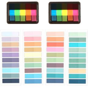 1000PCS Sticky Index Tabs,Writable and Transparent Sticky Notes,Book Markers,Annotation tabs,Label Stickers,Multi-Colored Page Markers Notes,File Classification Tab