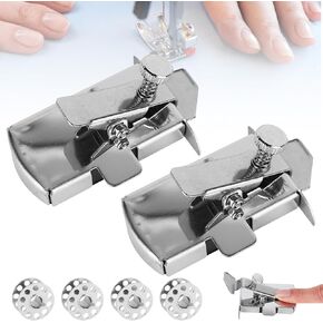 Whuooad Magnetic Seam Guide for Sewing Machine, 2 PCS Magnetic Sewing Guide, Seam Guide Ruler for Universal Sewing Machine, Sewing Supplies Accessories