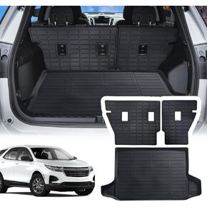 Cargo Liner Compatible with 2021-2024 Chevrolet Trailblazer AWD Trunk Mat Cargo Mat Back Seat Cover Protector Dog Liner Pet Mat Cargo Trunk Liner(Backrest Mats+Trunk Mat)