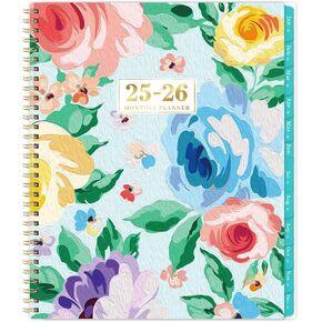 2025-2026 Monthly Planner/Calendar - JUL. 2025 - DEC. 2026, 9'' x 11'', 18 Months Planner 2025-2026, Large Monthly Planner with Sturdy Binding, Inner Pocket, Monthly Tabs, Premium Paper