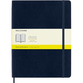 Moleskine Classic Notebook ، غطاء ناعم ، XL (7.5 "× 9.5")