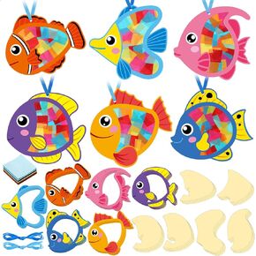 Tinlade 24 Pcs Ladybug Craft Kit Spring Suncatcher Kit Ladybug Suncatcher Craft Window DIY Tissue Paper Suncatcher Decoration Ornament for Classroom Spring Party Favor Supplies