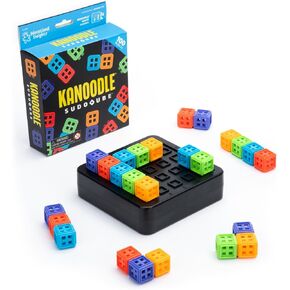 الرؤى التعليمية Kanoodle® Sudoqube ™ - لغز دعابة ثلاثية الأبعاد ، لعبة Sudoku Pocket ، ألغاز الألوان وألعاب اللوحات المحمولة للسفر ، الهدايا لعشاق Sudoku بما في ذلك الأطفال والمراهقين والكبار الذين تتراوح أعمارهم بين 7+