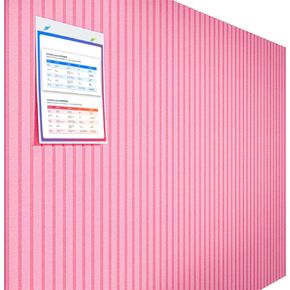 12Pcs 48" x 36" Large Cork Boards for Walls Alternative, 3rd Gen Felt Bulletin Board with Pins and Non-Marking Adhesives, Felt Wall Tiles for Office, Classroom, Living Room, Girls' Room, Pink