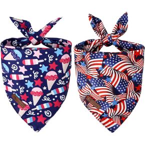 Dogwong Gril Dog Bandanas 2 Pack ، Pink Flower Print Triangle Triangle Arbbit Carrot Pet Pet Bandana متينة للكلاب الصغيرة والمتوسطة (صغيرة)