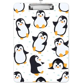 Fashion A4 الحافظة ، الحرف القياسي حجم 9 "× 12.5" ، حافظة خشبية مزخرفة مع مقطع معدني منخفض للمكتب والمدرسة والمعلمين والطلاب والكاريكاتير البطريق in Kuwait