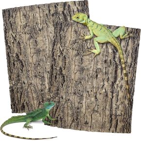 2pcs cork terrarium background 9.84x11.8in Cork Natural Bark Bark Bark Bark reptile Climbing Mat Habitat Decor