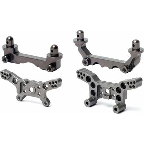 F/R Metal Shock Tower and Bailar Parting Part for Hyper GO H14BM ، 14209 ، 14210 1/14th RC Productions (Red)