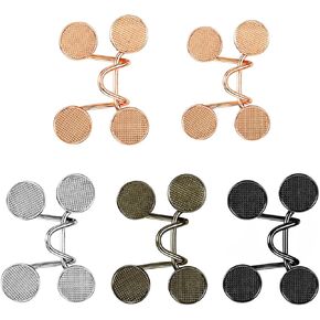 50pcs مقاطع السراويل للخصر ، لا SEW Metal Pant Pant Weist Trainener Lourder Jean Weistband Twister ، دبابيس زر حزام الإبزيم القابلة للتعديل وقابلة لإعادة الاستخدام لتنانير جينز السراويل (10 مجموعة 2 STY)