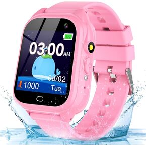 Kids Smart Watch for Girls Game Watches مع 26 لعبة تعمل باللمس الشاشة الرقمية الكاميرا الرقمية فيديو MP3. هدية من 3-12 سنة من الألعاب ، الوردي