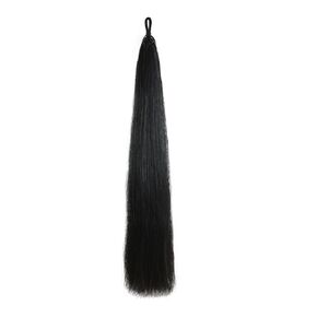 امتدادات ذيل الحصان مع حلقة Horsehair مضفر ، قاع مقطوع ، طوله 1 رطل 31.5 بوصة (أسود طبيعي)